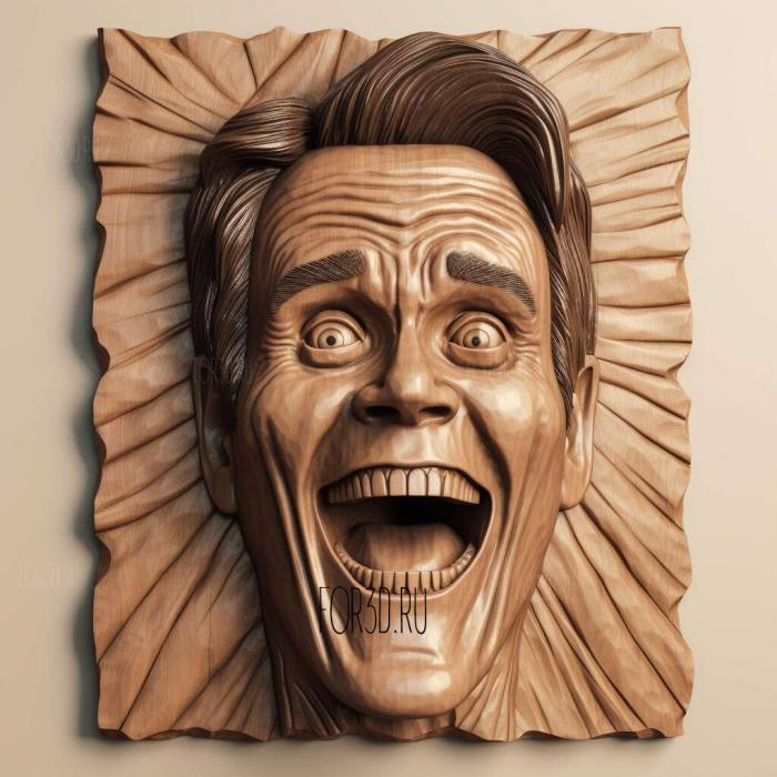 jim carrey 1 stl model for CNC